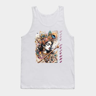 Krishna in color pencil Tank Top